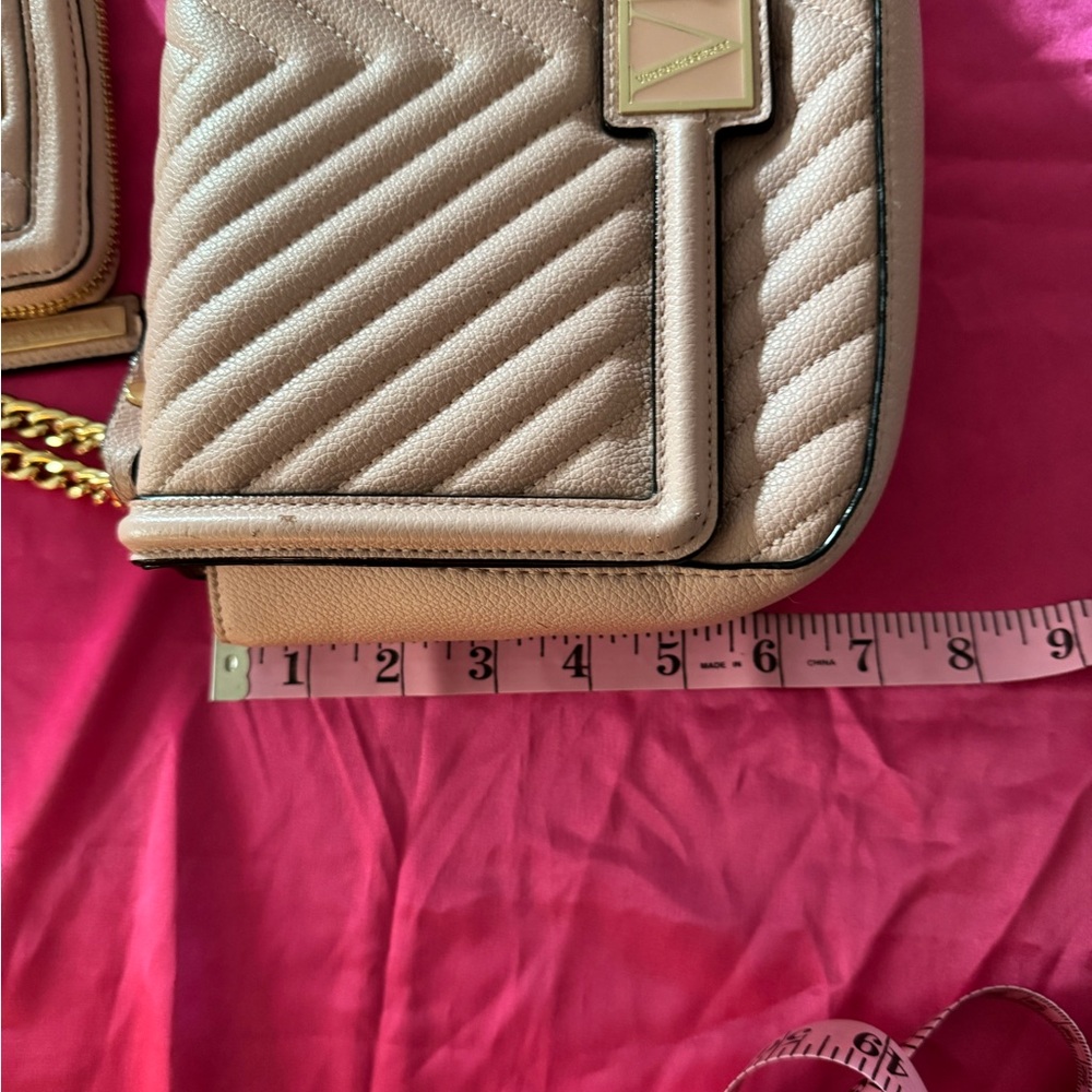 Victoria Secret Quilted Mauve/Pink Shoulder Bag with Chain Strap - Picture 12 of 12